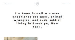 Desktop Screenshot of annacfarrell.com